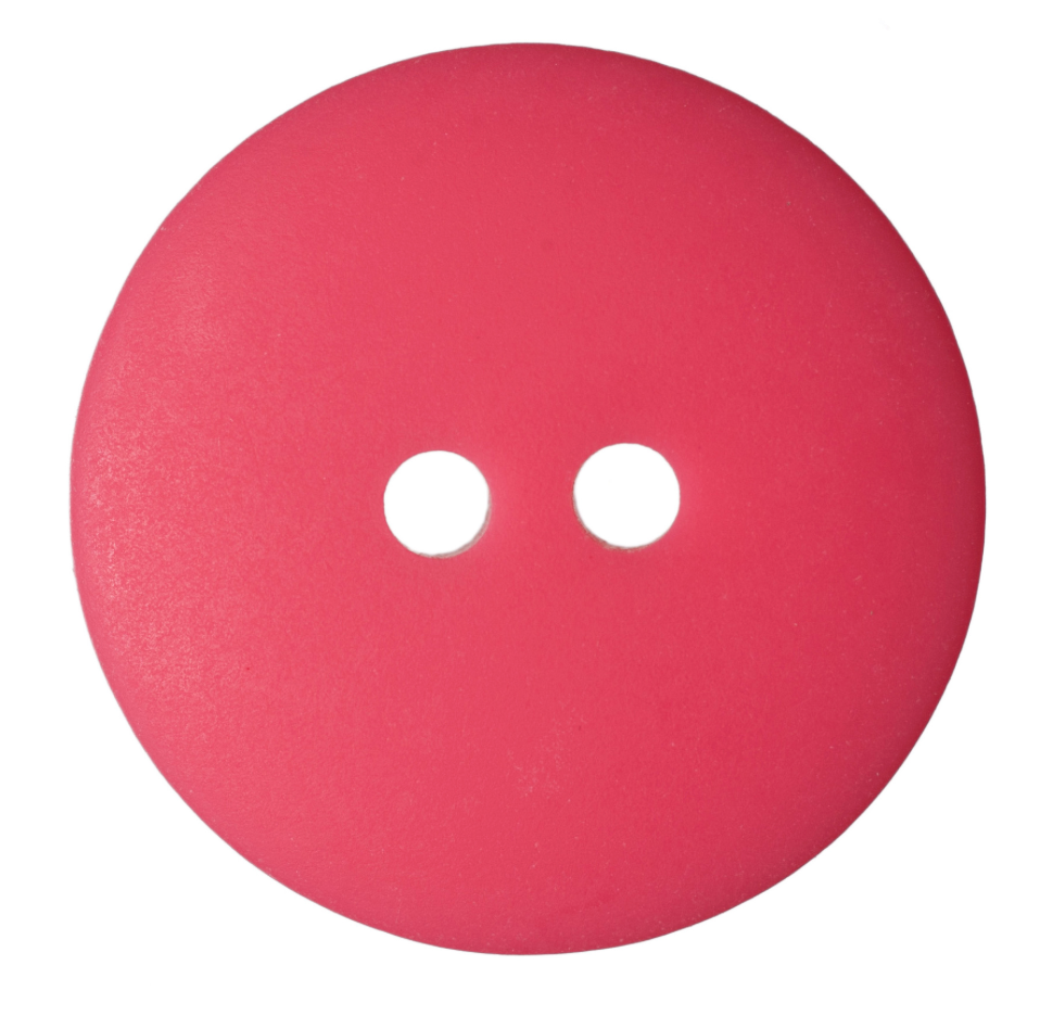 Coral Red Matt Smartie Buttons | 2-Hole | 20mm