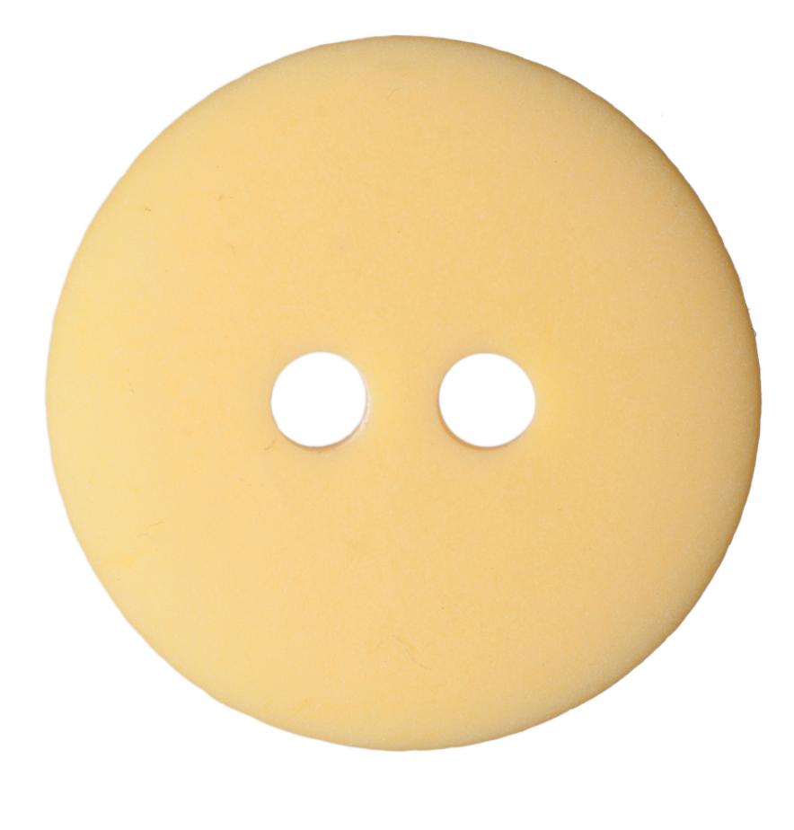 Yellow Matt Smartie Buttons | 2-Hole | 18mm