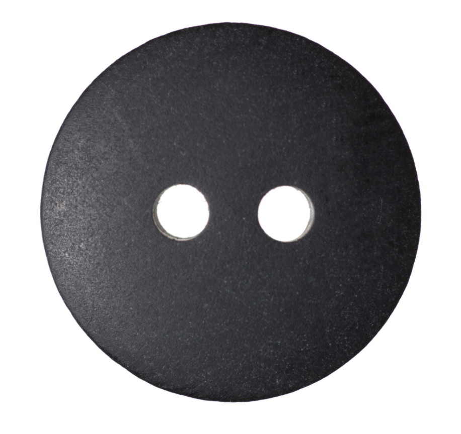 Black Matt Smartie Buttons | 2-Hole | 11mm
