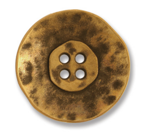 Antique Bronze Metal Buttons | 4-Hole | 23mm