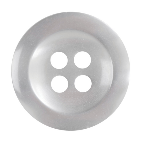 Off White Shine Buttons | 4-Hole | 17.5mm