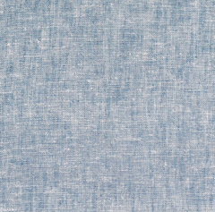 Denim Blue Yarn Dyed Linen Cotton Blend Fabric 1.15m Remnant