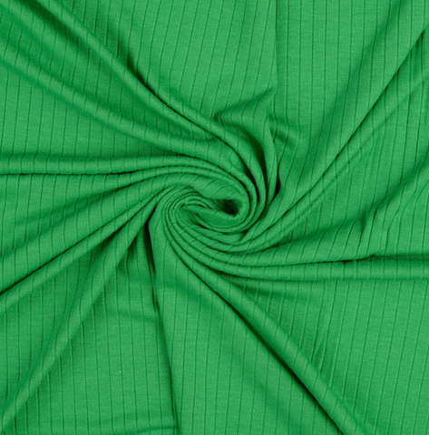 Lime Rib Knit Fabrics Viscose Jersey Fabric