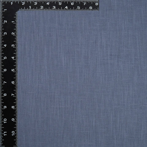Slate Blue Washed Linen Fabric