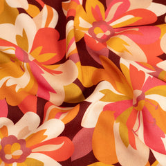 Tapestry Flame Rayon Fabric