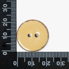 Beige Coconut Shell Buttons | 2-Hole | 23mm