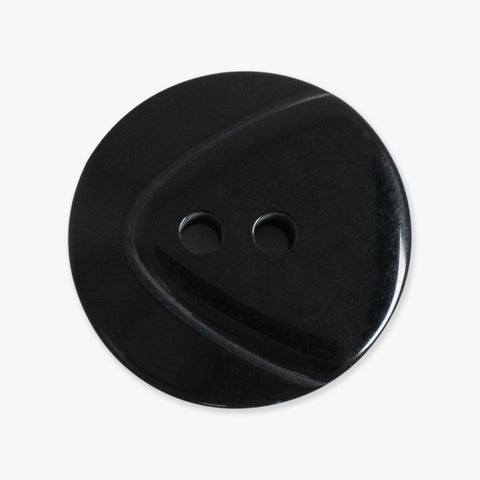 Black Two Tone Buttons | 2-Hole | 25mm