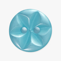 Blue Flower Buttons | 2-Hole | 14mm