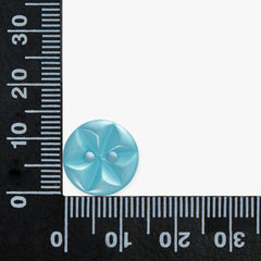 Blue Flower Buttons | 2-Hole | 14mm