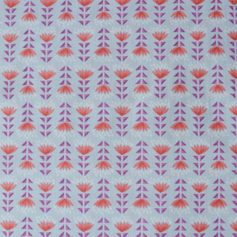 Lewis and Irene Red and Purple Desert Flower Fabric
