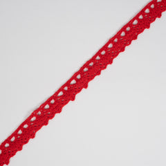 Red | Cotton Lace Trim | 20mm