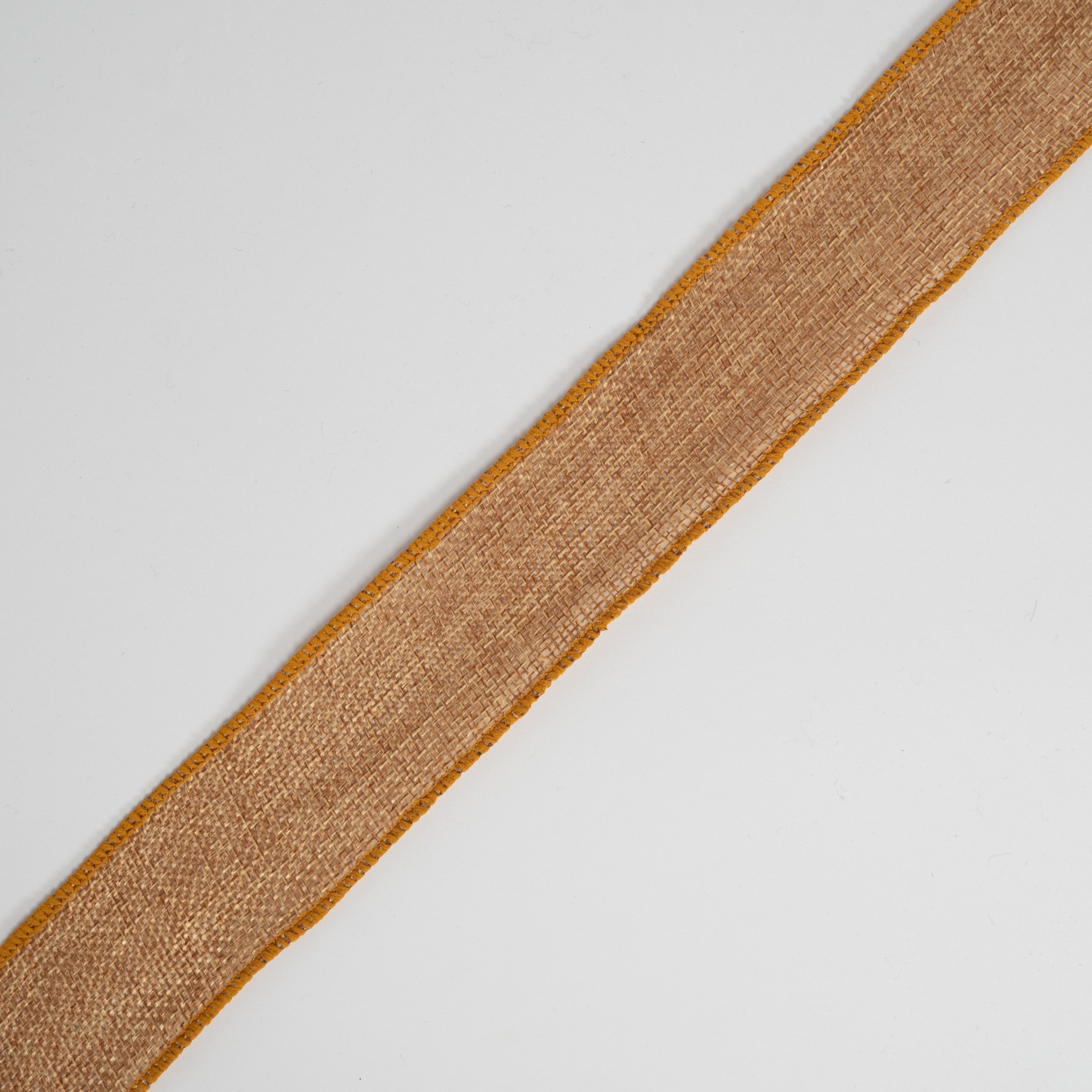 Natural Weave Ribbon | Wire-Edged | 40mm