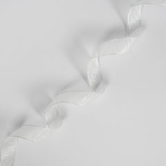 White Sheer Ribbon | Wire-Edged | 15mm