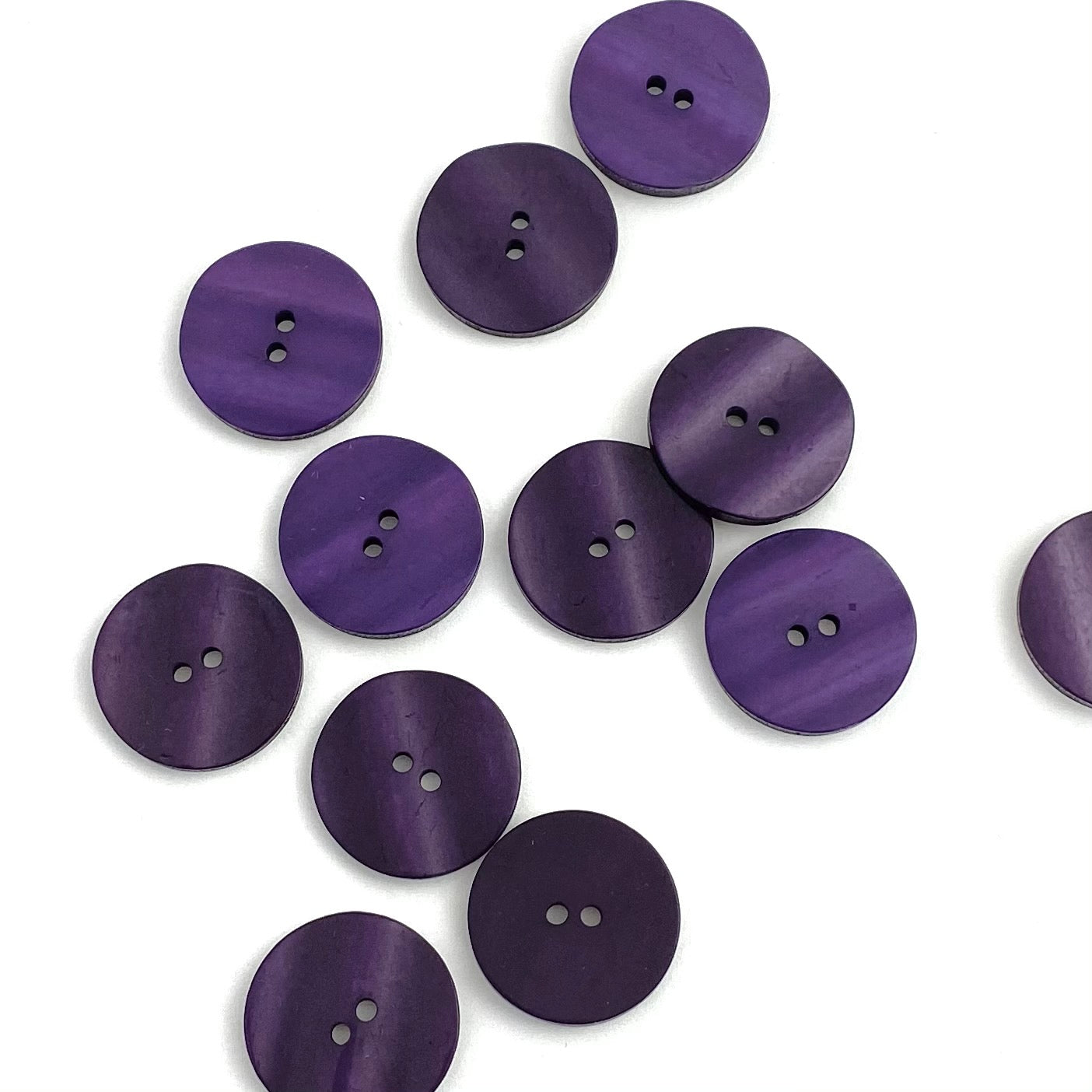 23mm diameter Deep Purple Wavy Buttons