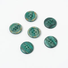 Green Ombré Buttons | 4-Hole | 18mm