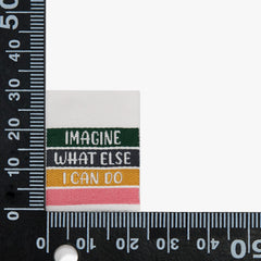 'HANDMADE 2.0 - IMAGINE WHAT ELSE I CAN DO' Pack of 6 Sewing Labels