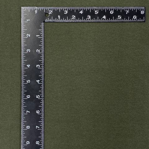 Cotton Ribbing - Forest Green