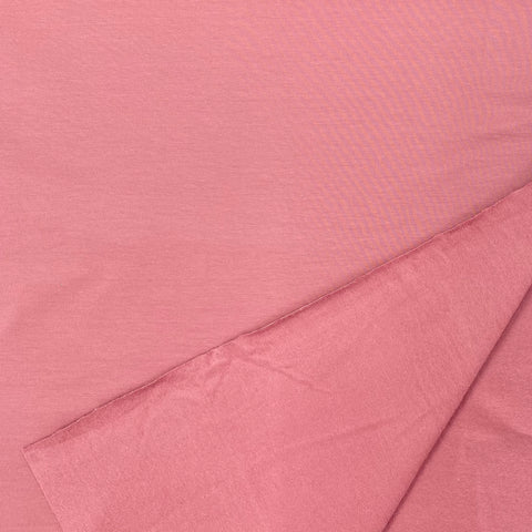 Fleece Backed Sweatshirt Dusky Pink Fabric