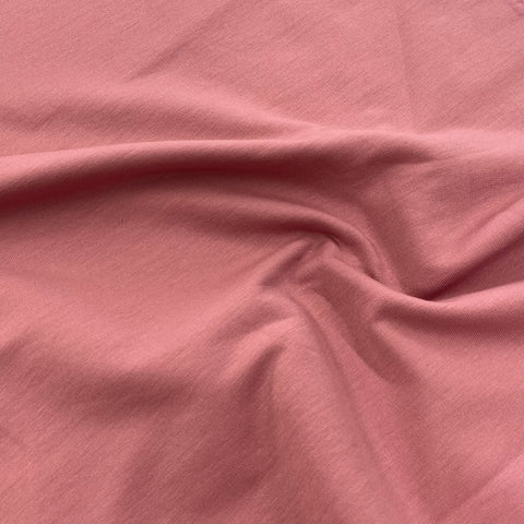 Fleece Backed Sweatshirt Dusky Pink Fabric