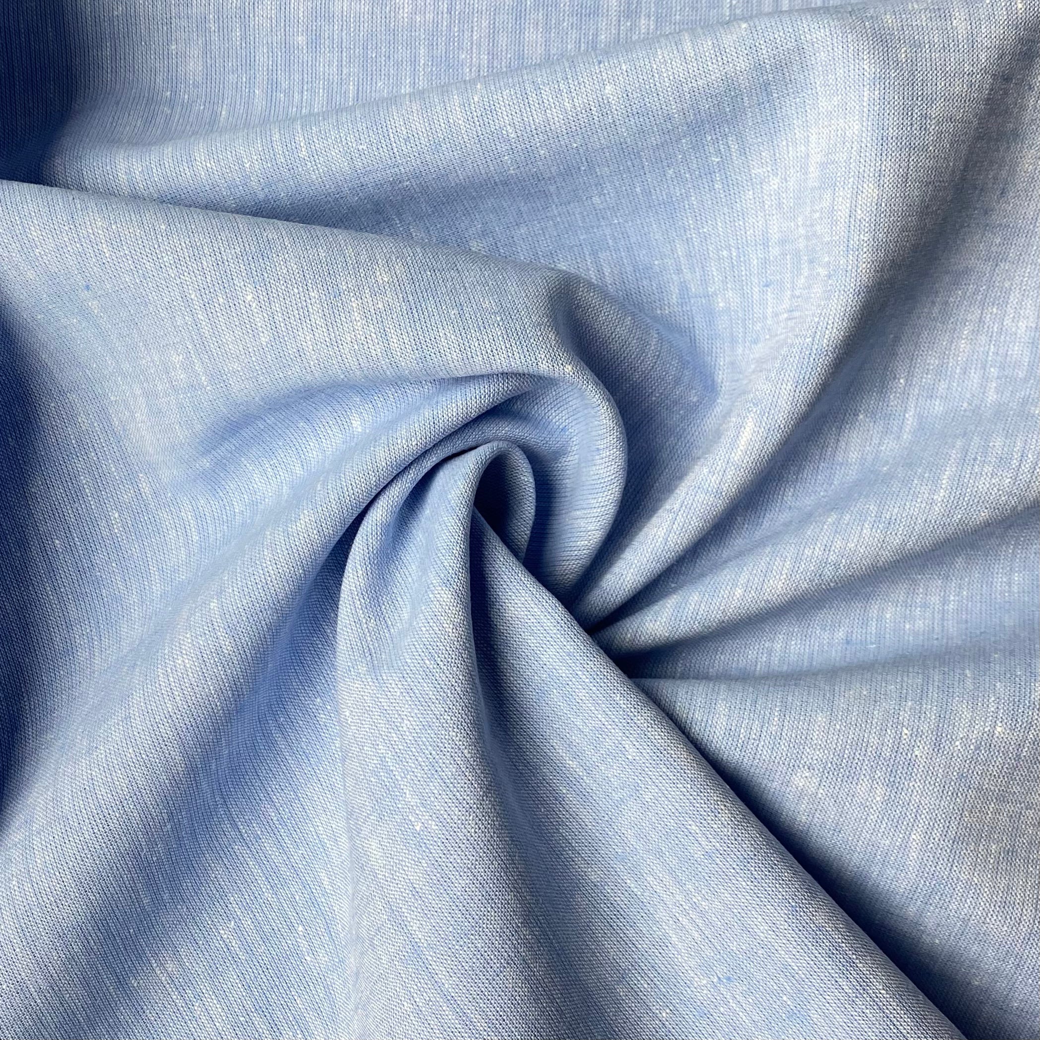 Powder Blue Cotton/Linen Mix Fabric