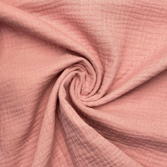 Dusky Pink Double Gauze Fabric