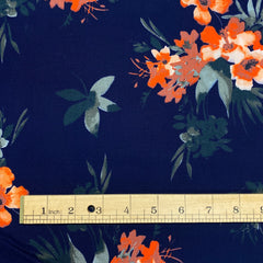 Hawaiian Tropical Print Cotton Lawn Fabric
