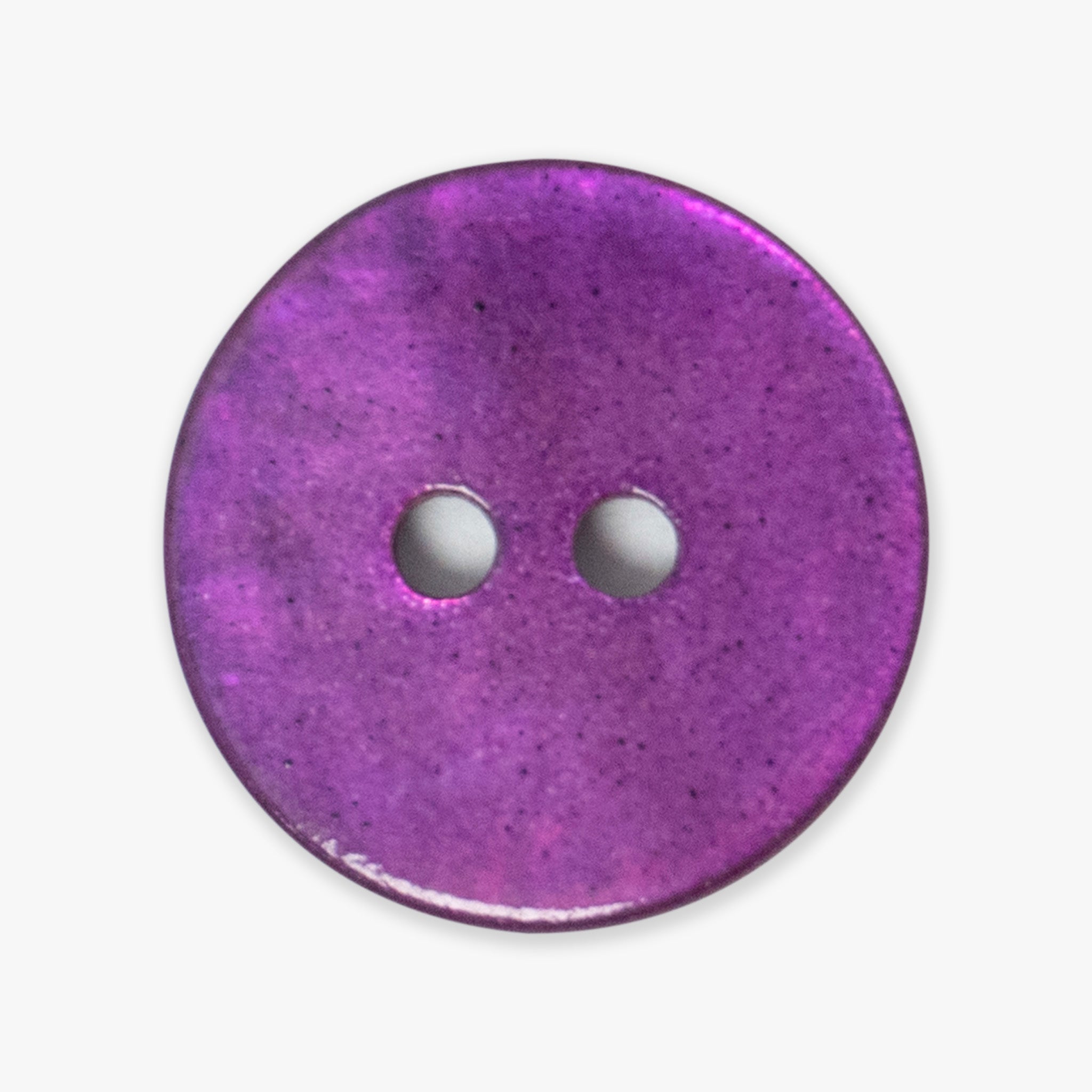 Iridescent Purple Shell Buttons | 2-Hole | 15mm