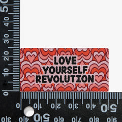 'LOVE YOURSELF REVOLUTION' Pack of 6 Sewing Labels