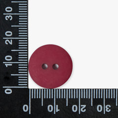 Matte Burgundy Buttons | 2-Hole | 18mm