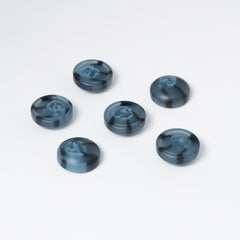 Navy Blue Two Tone Buttons | 2-Hole | 18mm