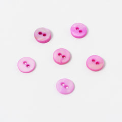 Pink Pearled Buttons | 2-Hole | 10mm