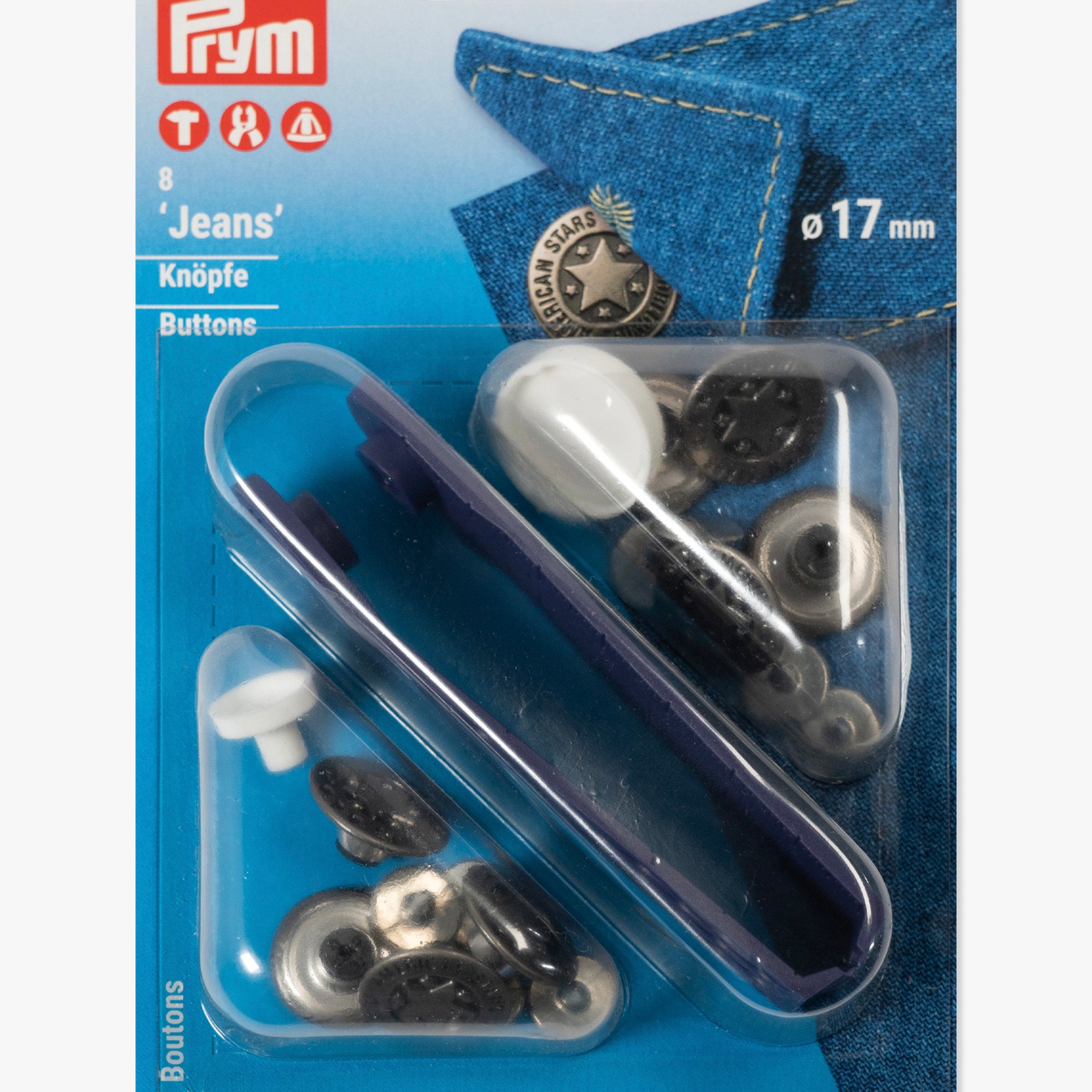 Prym | Jeans Buttons Pack | 17mm