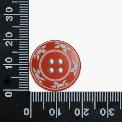 Red Sun Print Buttons | 4-Hole | 20mm