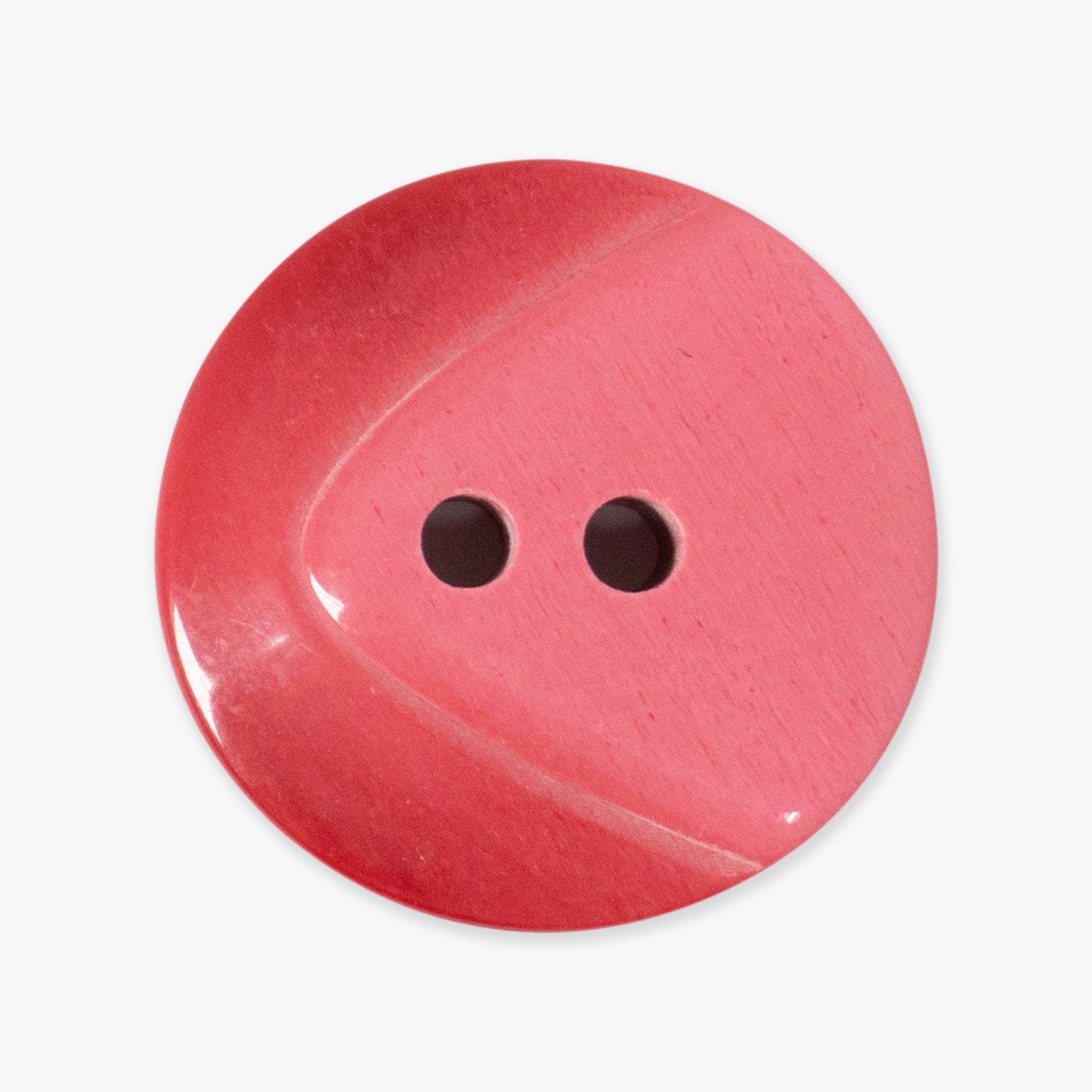 Red Two Tone Buttons | 2-Hole | 25mm