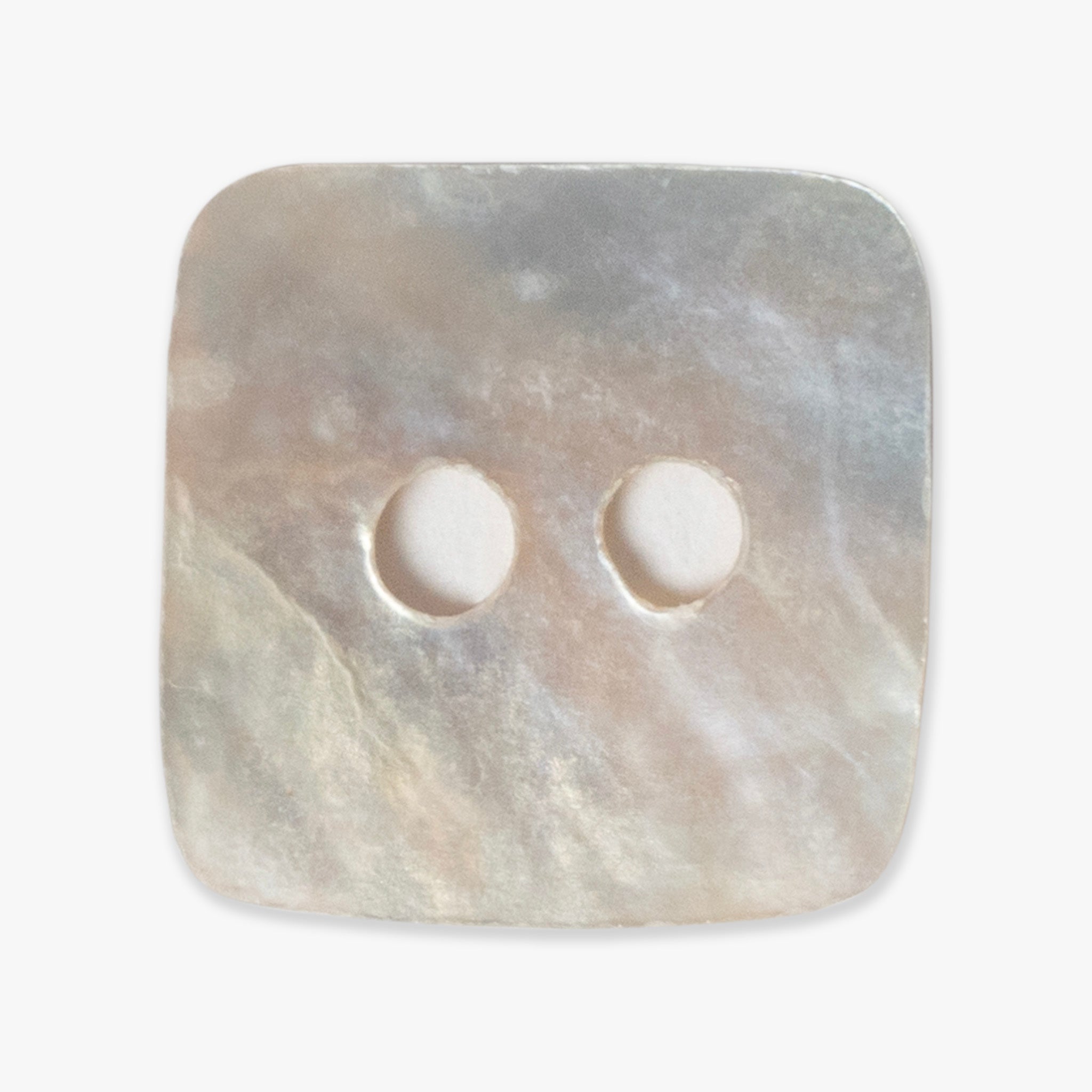 Square Natural Shell Buttons | 2-Hole | 10mm
