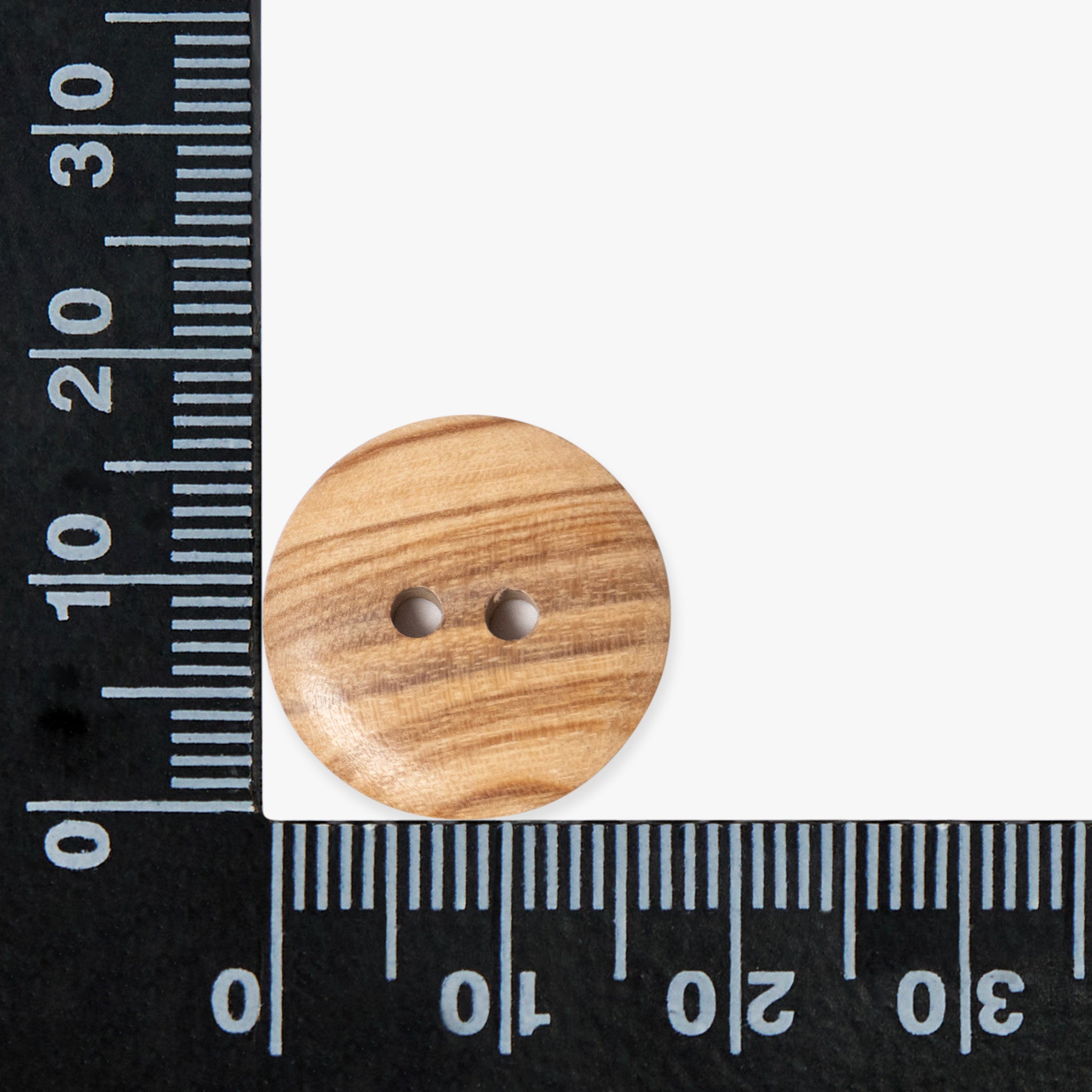Wood Plain Smooth Buttons | 2-Hole | 18mm