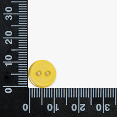 Yellow Clear Buttons | 2-Hole | 10mm