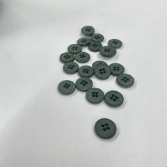 Khaki Cotton Buttons | 4-Hole | 15mm