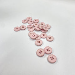 Blush Cotton Buttons | 4-Hole | 15mm