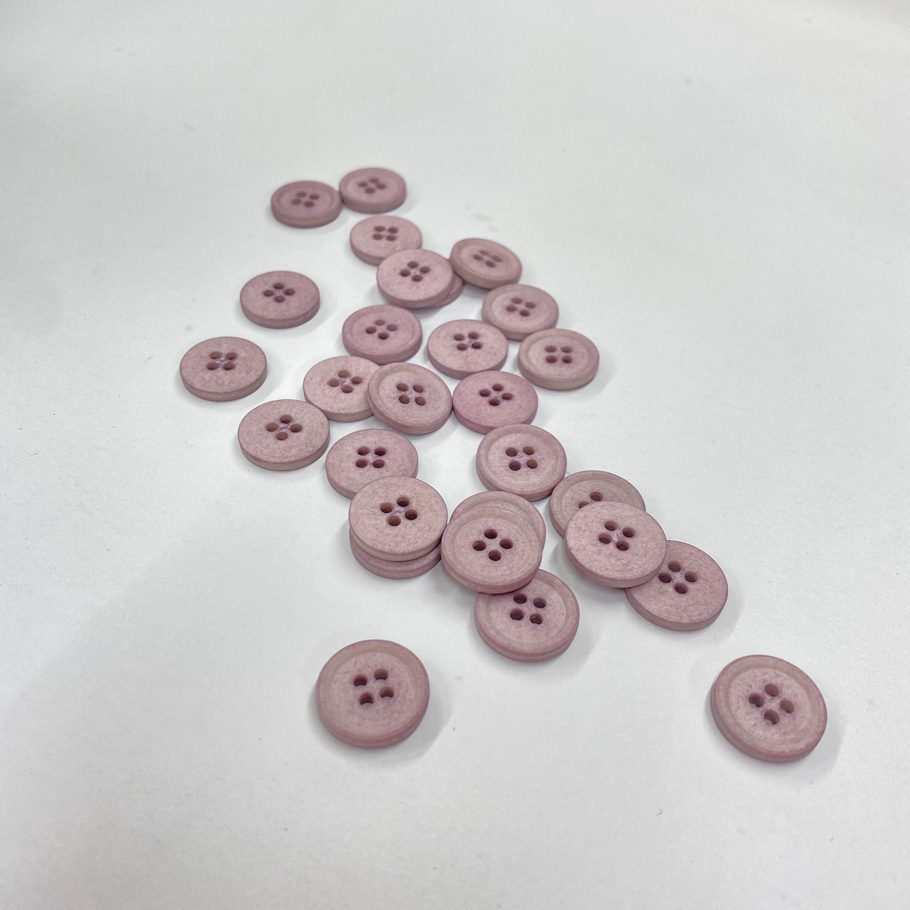 Lilac Cotton Buttons | 4-Hole | 15mm