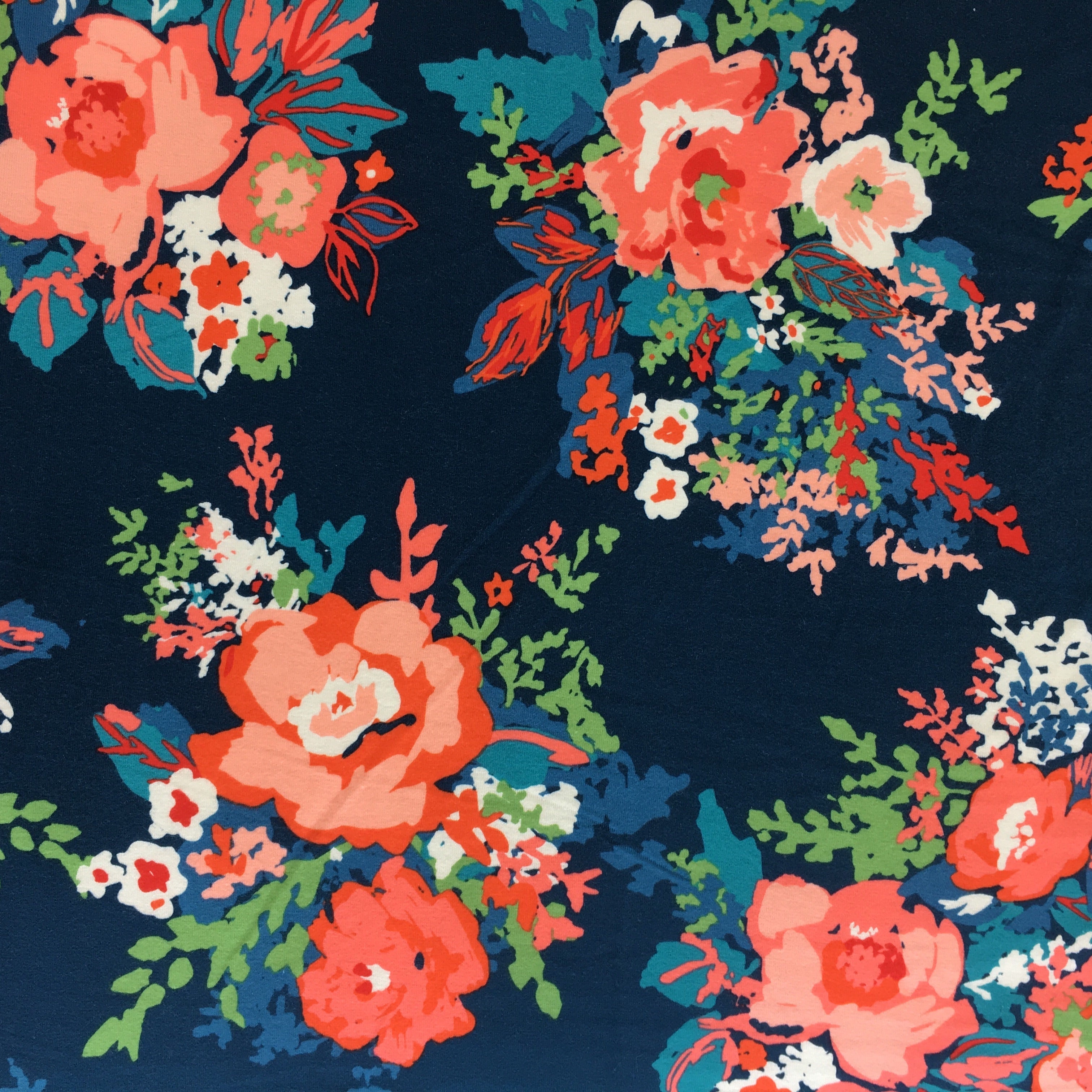Bouquet Muse Cotton Jersey Fabric