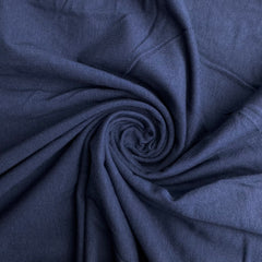 Deep Ocean Navy Cotton Jersey Fabric