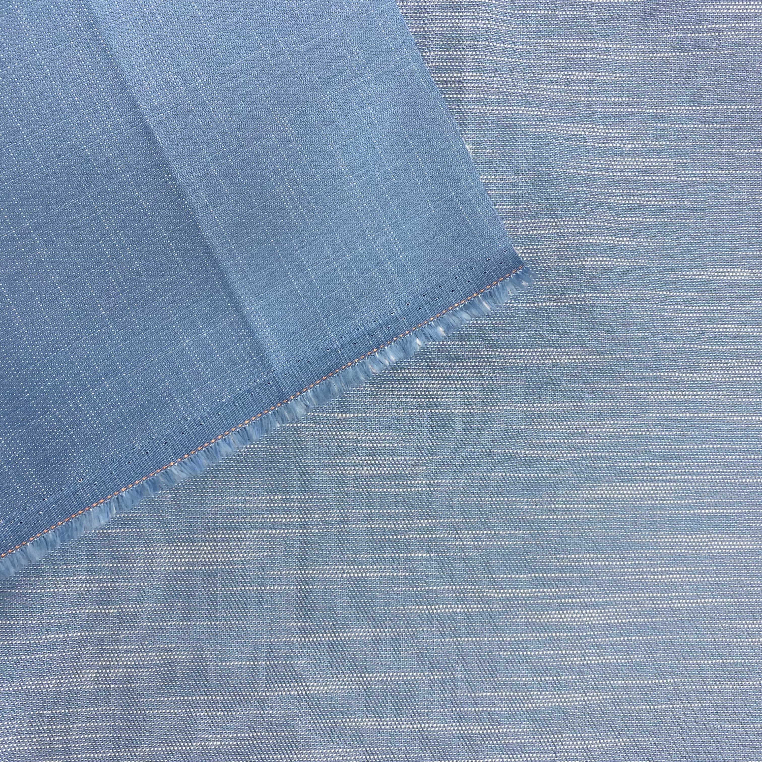 Maya Blue Cotton Stretch Fabric