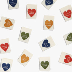 I Love Linen Pack of 8 Sewing Labels